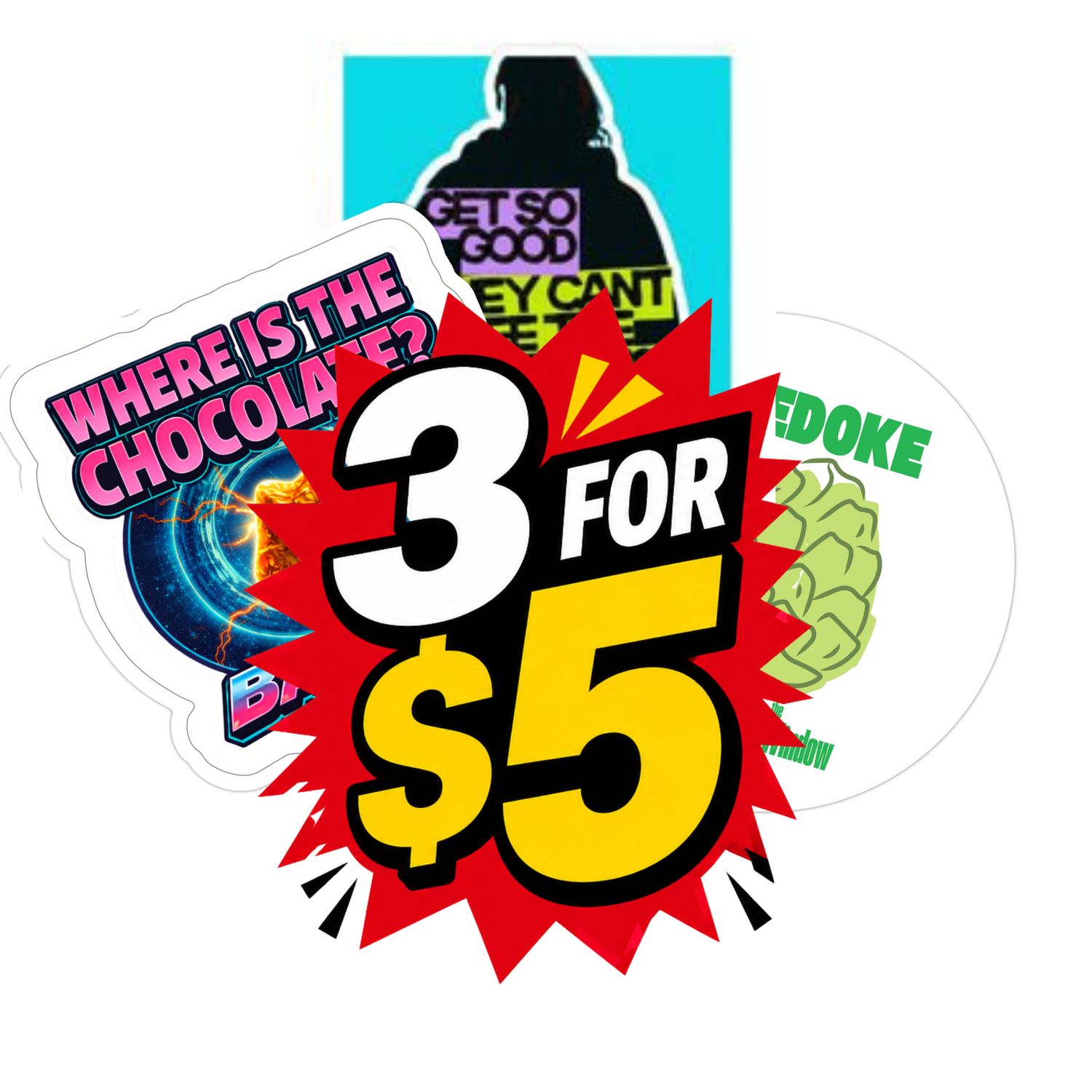 STICKERS! 3 for 5