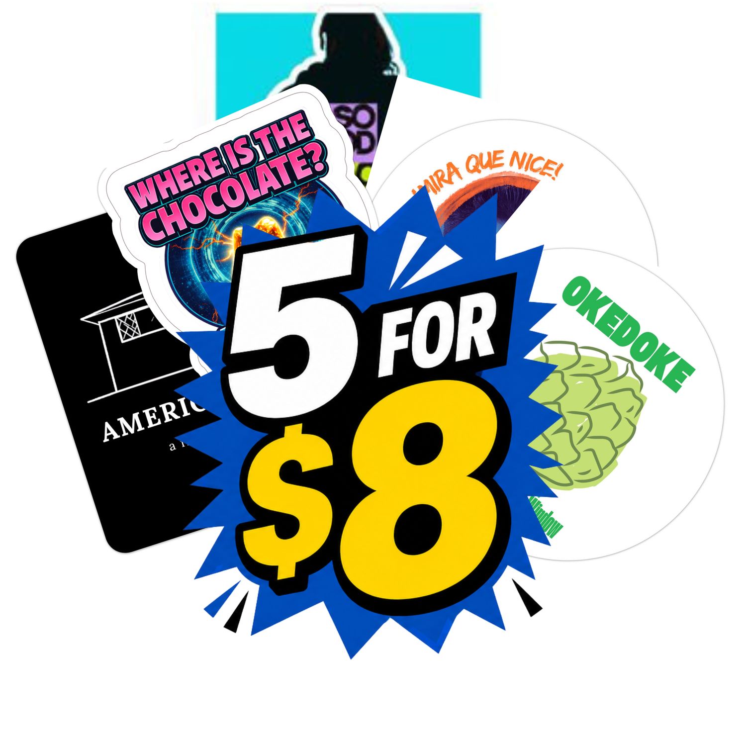 STICKERS! 5 for 8