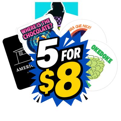 STICKERS! 5 for 8