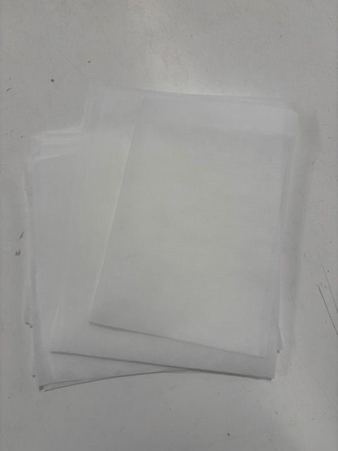 Embroidery Backing - white
