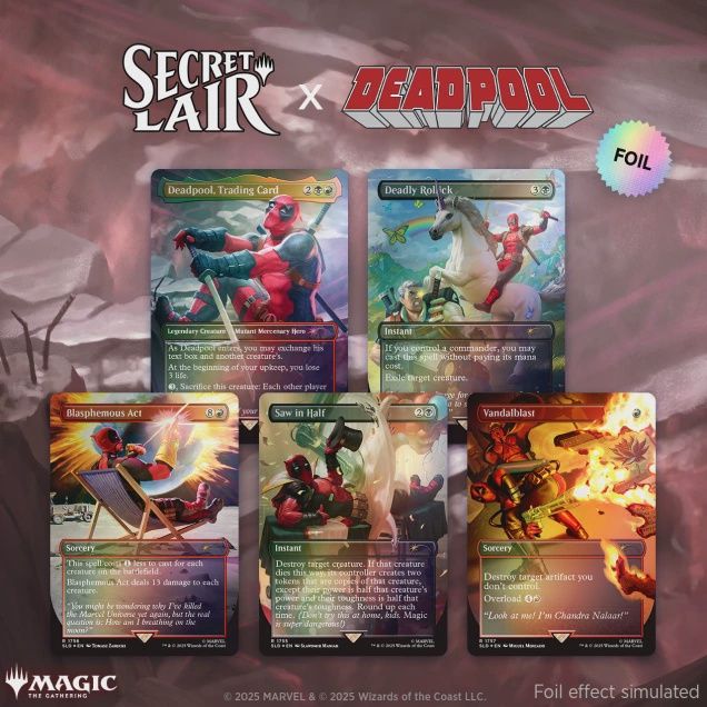 Secret Lair x Marvel's Deadpool: Foil Edition