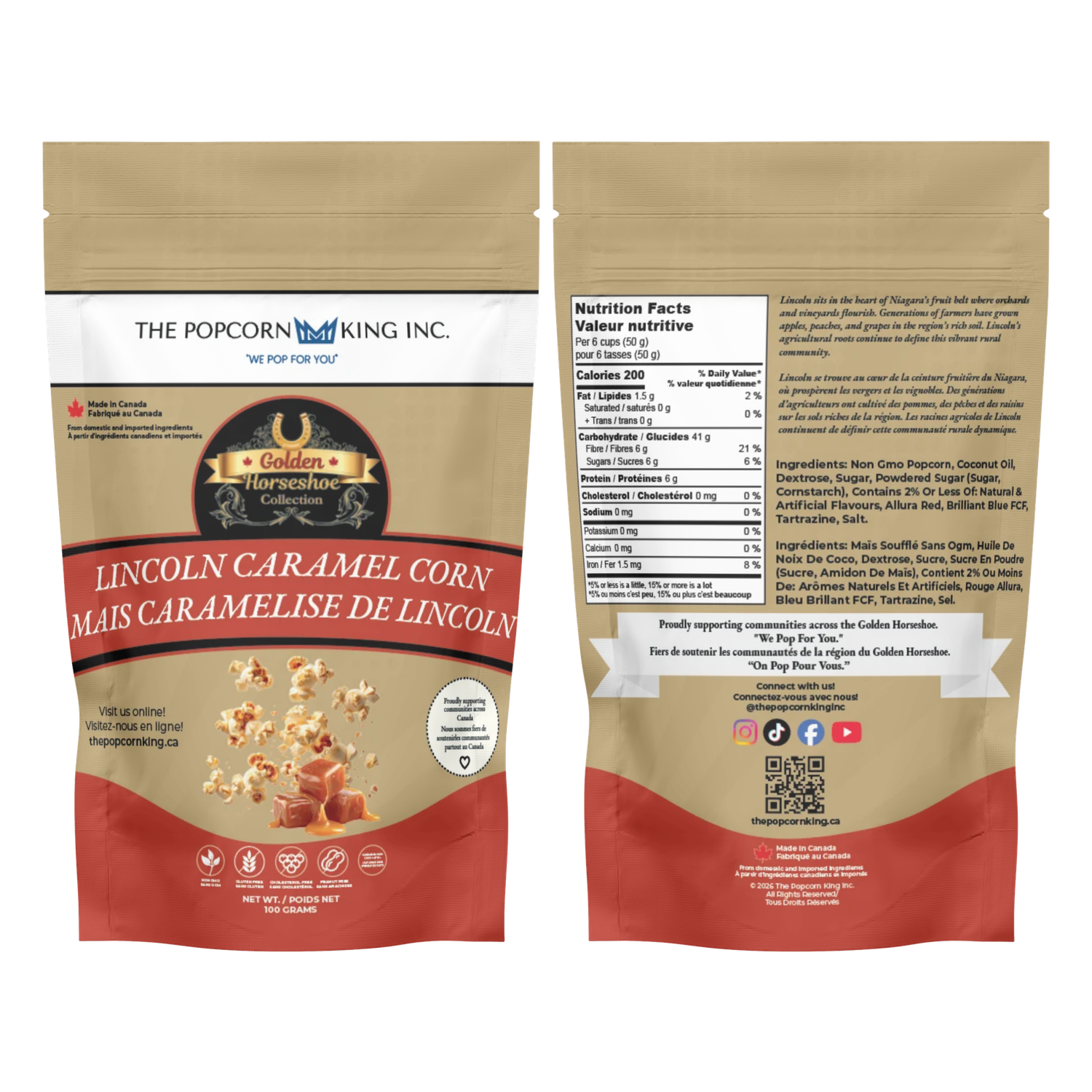 Lincoln Caramel Corn