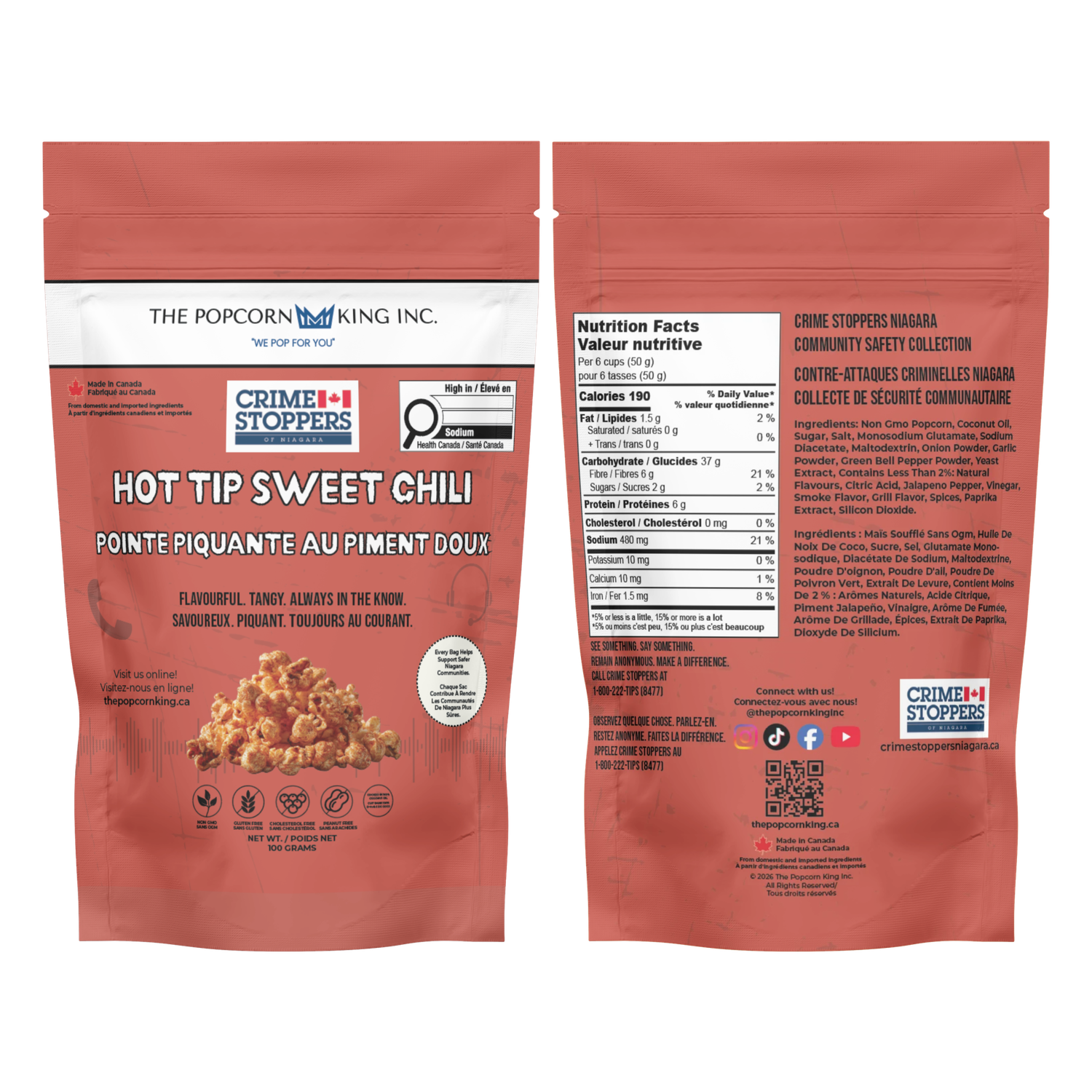 Hot Tip Sweet Chili - "Crunch Out Crime" Collection
