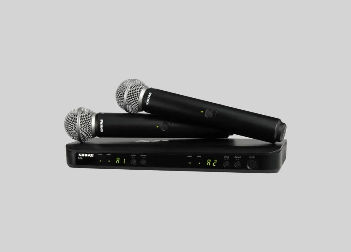 Shure BLX288E/SM58-H8E — podwójny zestaw bezprzewodowy