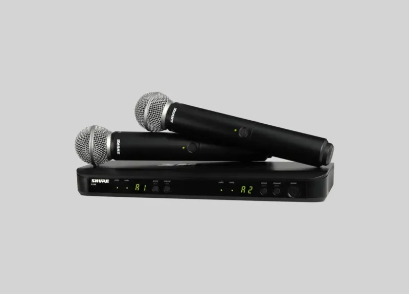 Shure BLX288E/SM58-H8E — podwójny zestaw bezprzewodowy