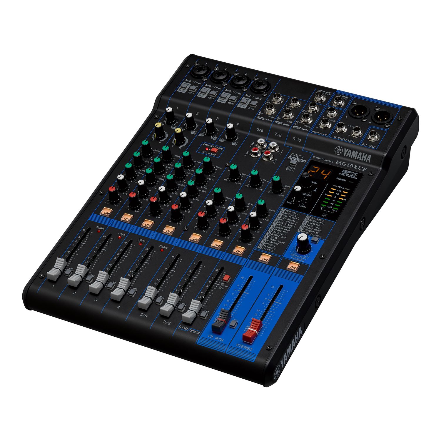 Yamaha MG10XUF — mikser 10-kanałowy z faderami i USB — Salon Muzyczny ELKA