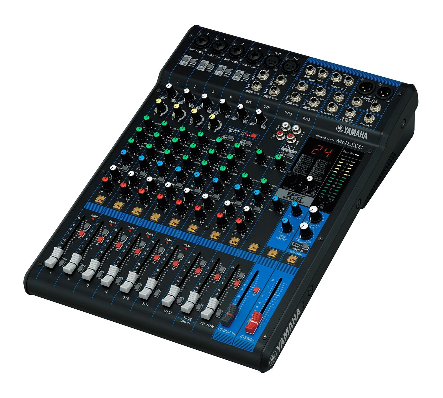 Yamaha MG12XU — mikser 12-kanałowy z efektami i USB — Salon Muzyczny ELKA