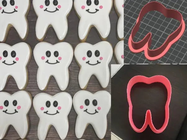 Stampo a forma di dentino felice