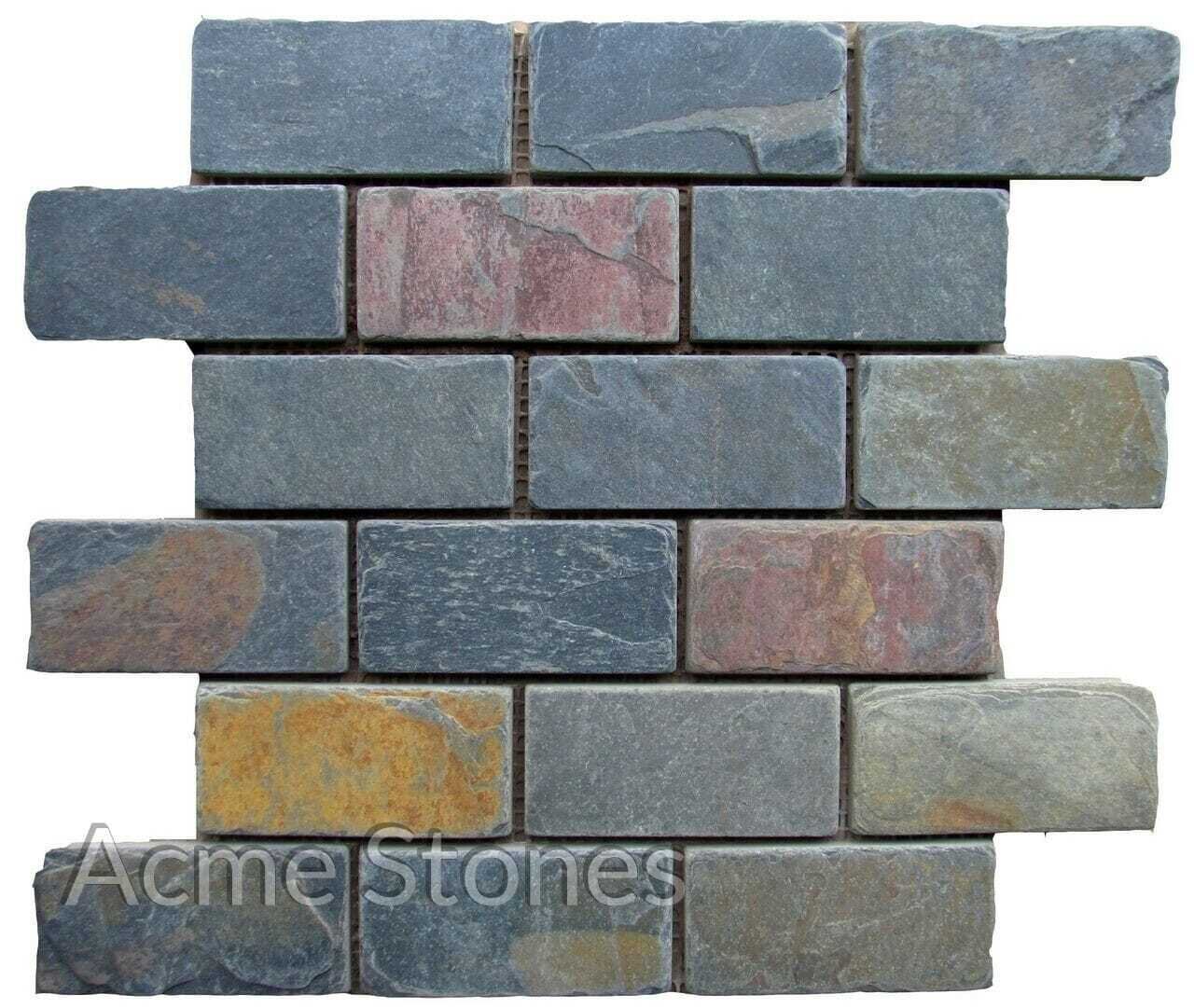Brick Pattern Kund Multi 48x98 mm