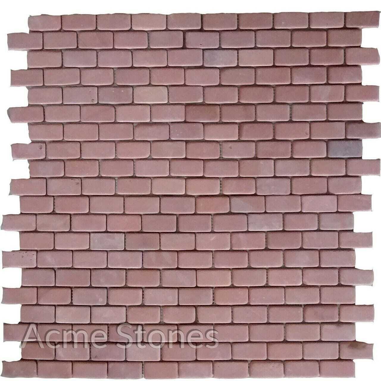 Brick Pattern Red Sandstone Tumbled