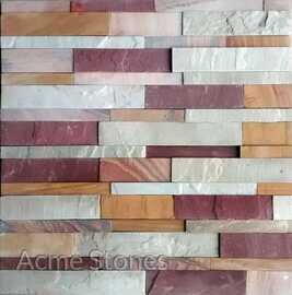 Mixed Natural Sandstone Panel 2 inch 1 inch