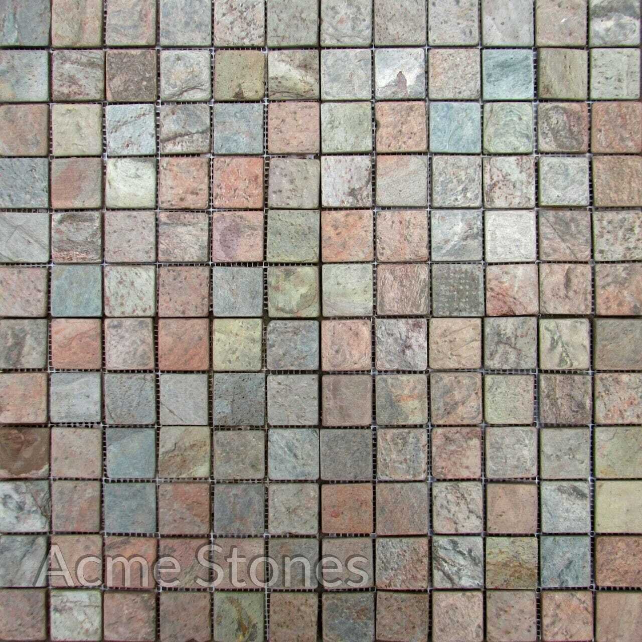Regular Mosaic Copper 23x23mm Tumbled