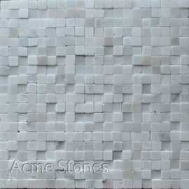Regular Mosaic White Marble Polished 15x15 mm