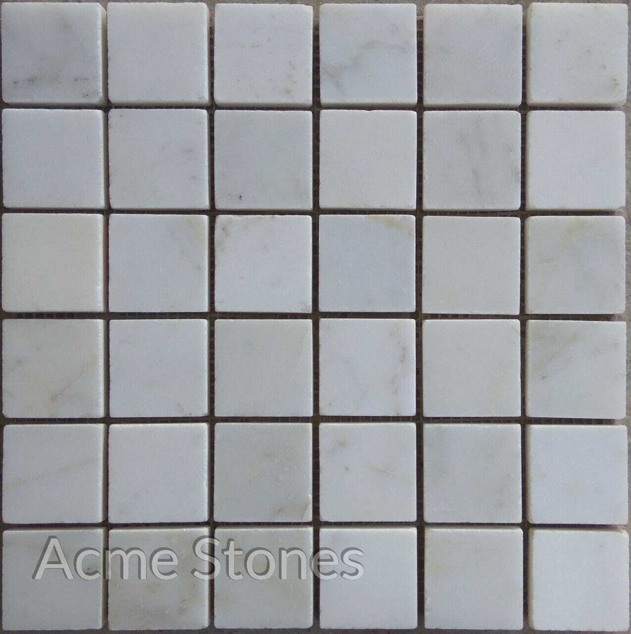 Regular Mosaic White Marble Polished 47x47mm
