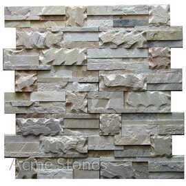 Stacking Mint Natural Chiselled 7x14in