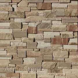Stacking Mint Natural Hand Broken Edges 1234 inch