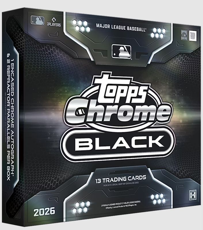 2026 Topps Chrome Black Baseball - Hobby Box