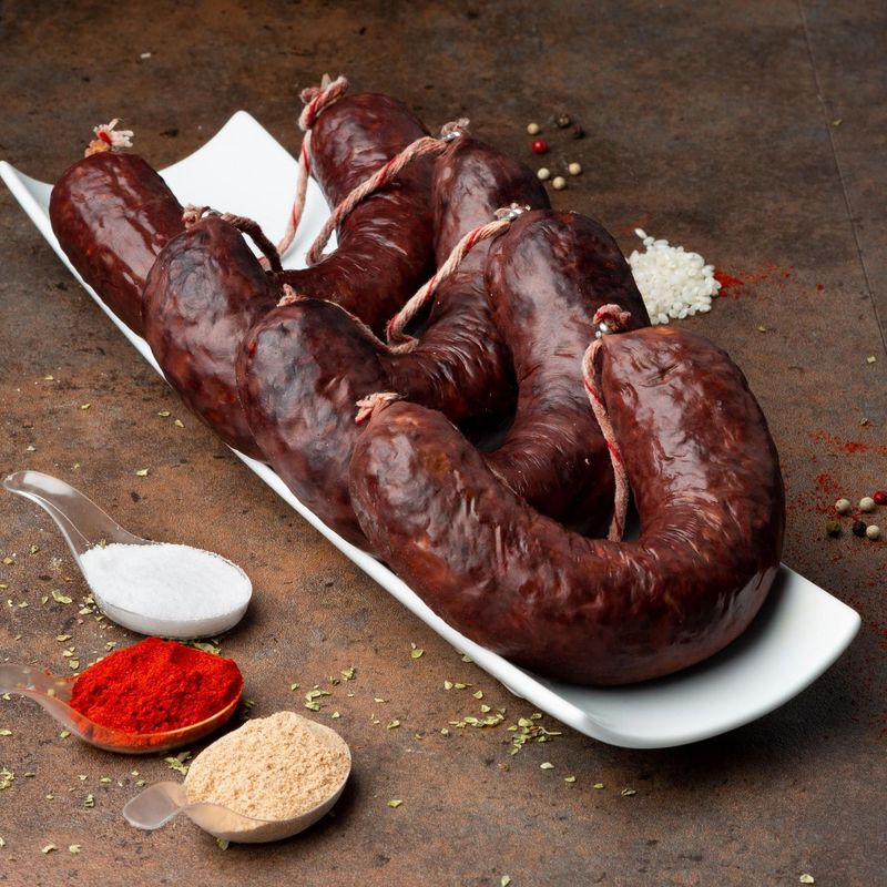 Morcilla de Burgos o arroz y cebolla