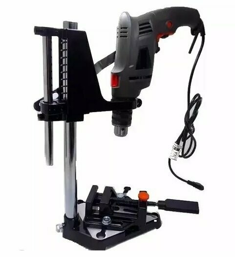 SUPORTE PARA FURADEIRA 1/2 E 3/8 MANUAL - COM MORSA AJUSTÁVEL