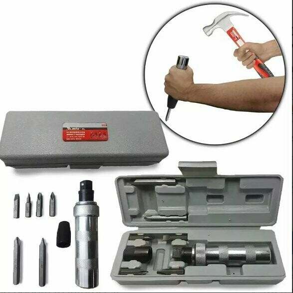 Chave De Impacto 1/2 + 6 Bits Com Estojo