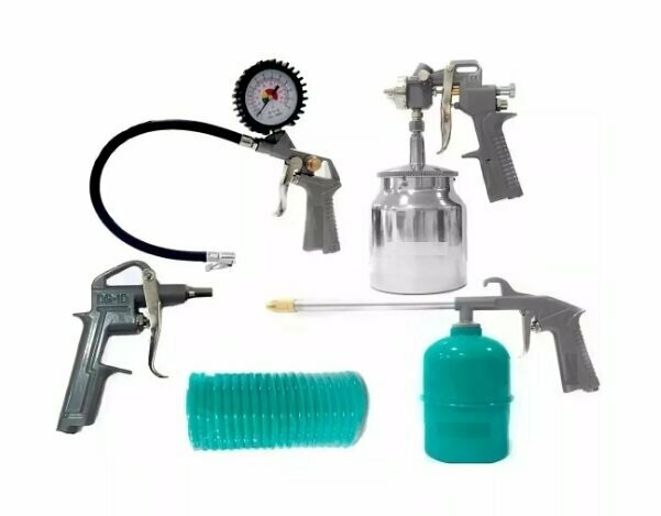 KIT PISTOLA PINTURA E ACESSÓRIOS