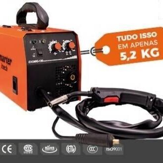 MÁQUINA DE SOLDA - MIG SEM GÁS - MIG COM GÁS - ELETRODO - 3 EM 1 - NOVO - mmelobit