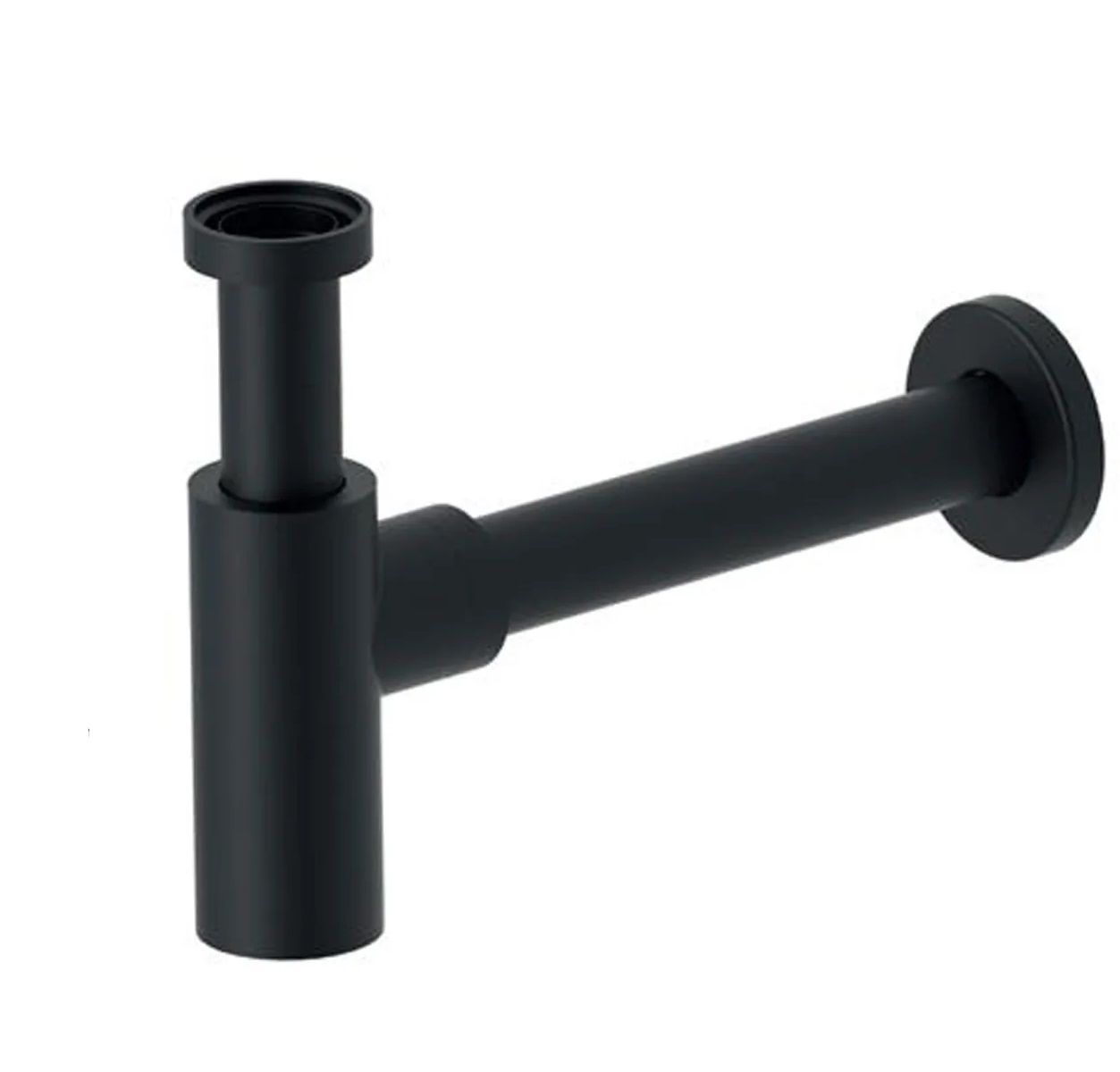 SIFONE NERO OPACO 1"1/4 PER LAVABO DESIGN