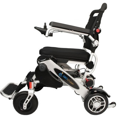Geo Cruiser DX Lightweight Foldable Power Chair (Silver)
