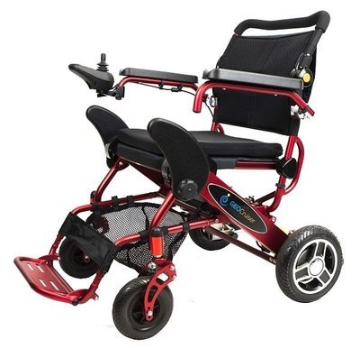 Geo Cruiser Elite EX Lightweight Foldable Power Chair (RED)