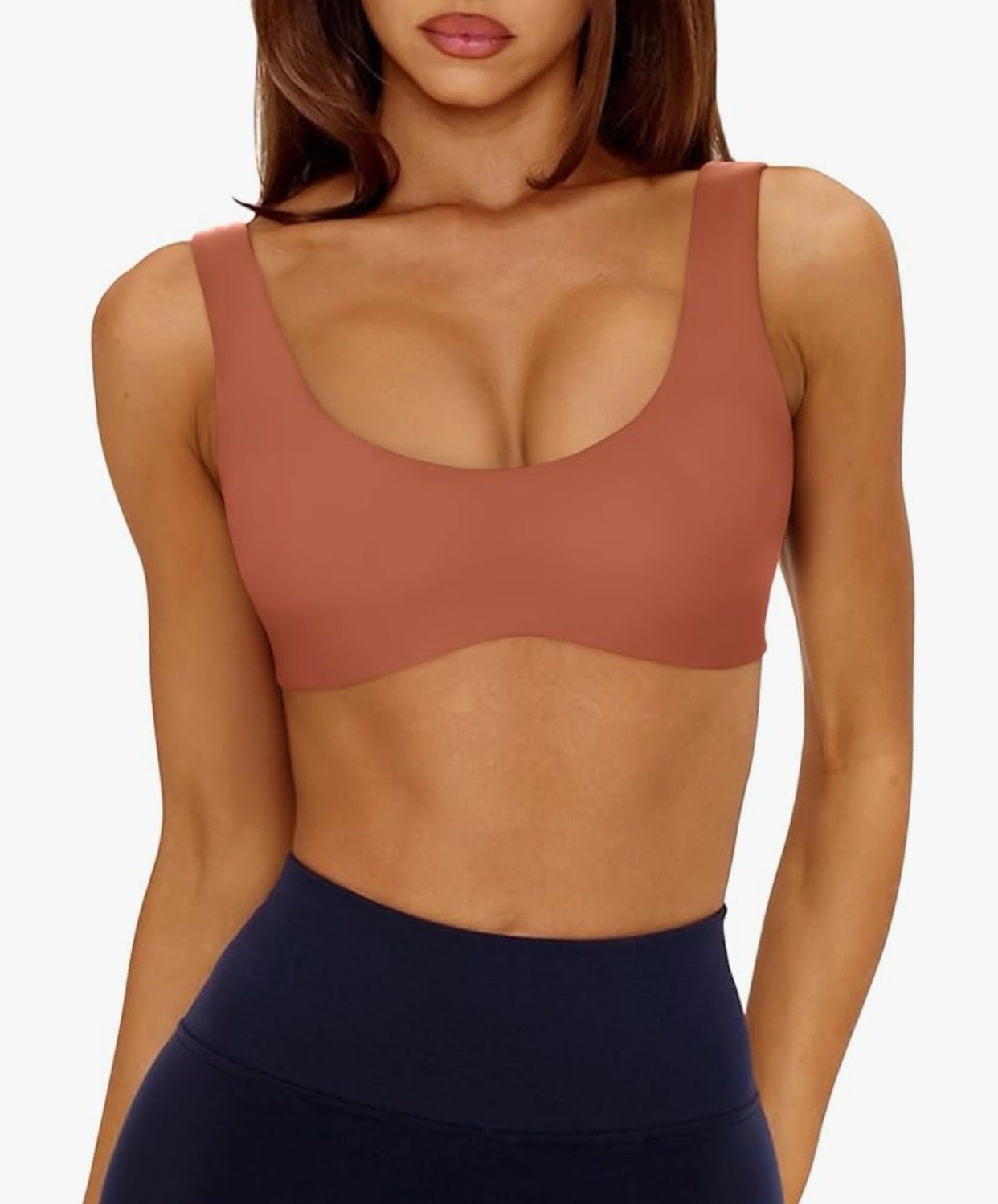 Women's Seamless Rust Bralette - Small