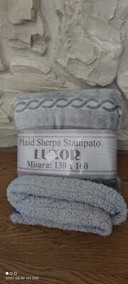 Plaid Scaldotto Sherpa 130 x 160 Grigio...