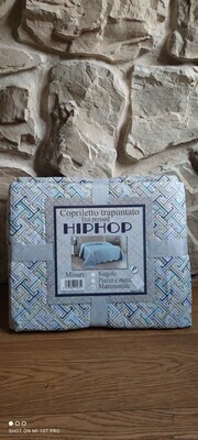 Copriletto Matrimoniale Hip Hop  Bluette e Tortora..