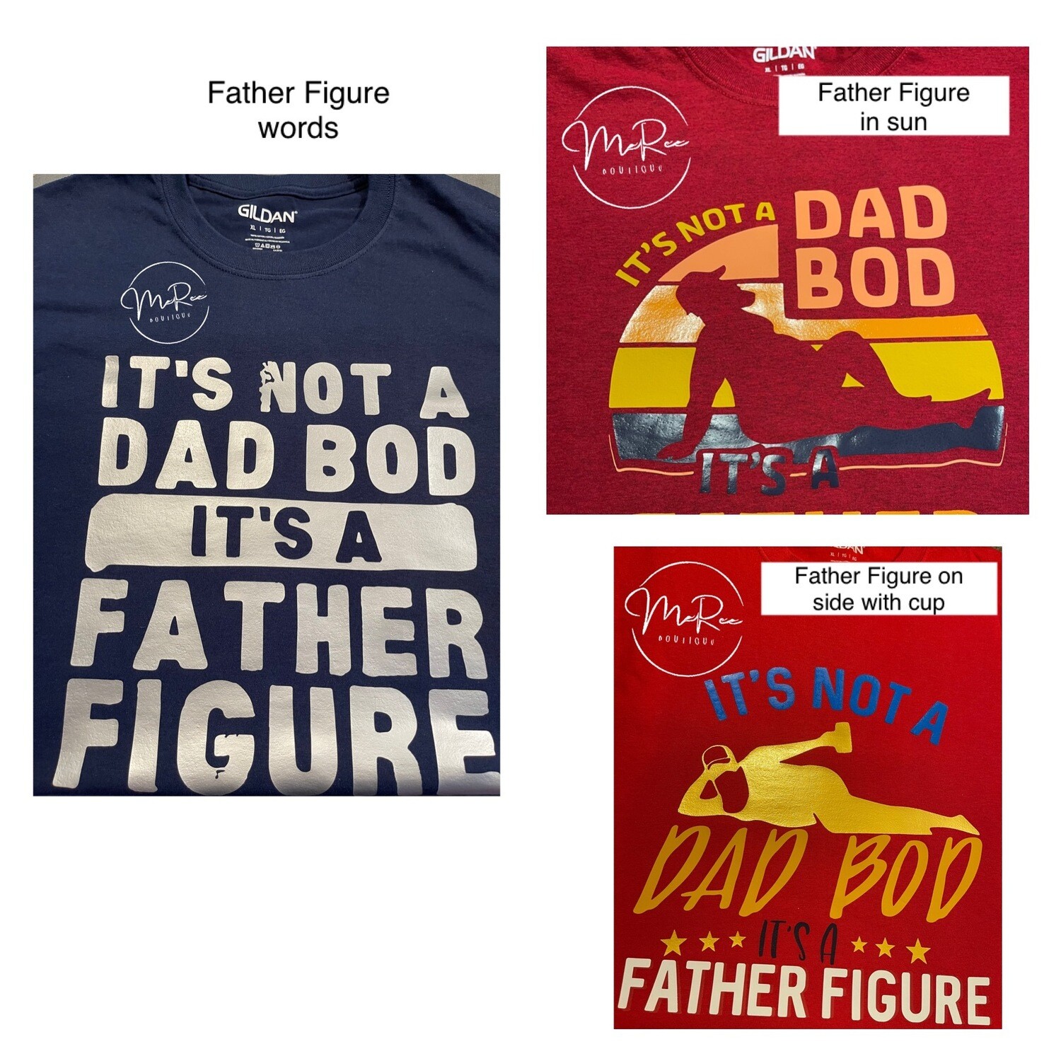 Father Figure T-Shirt (please allow 3-5 days to process, once ordered.) ⭐️Vinyl Colors vary⭐️