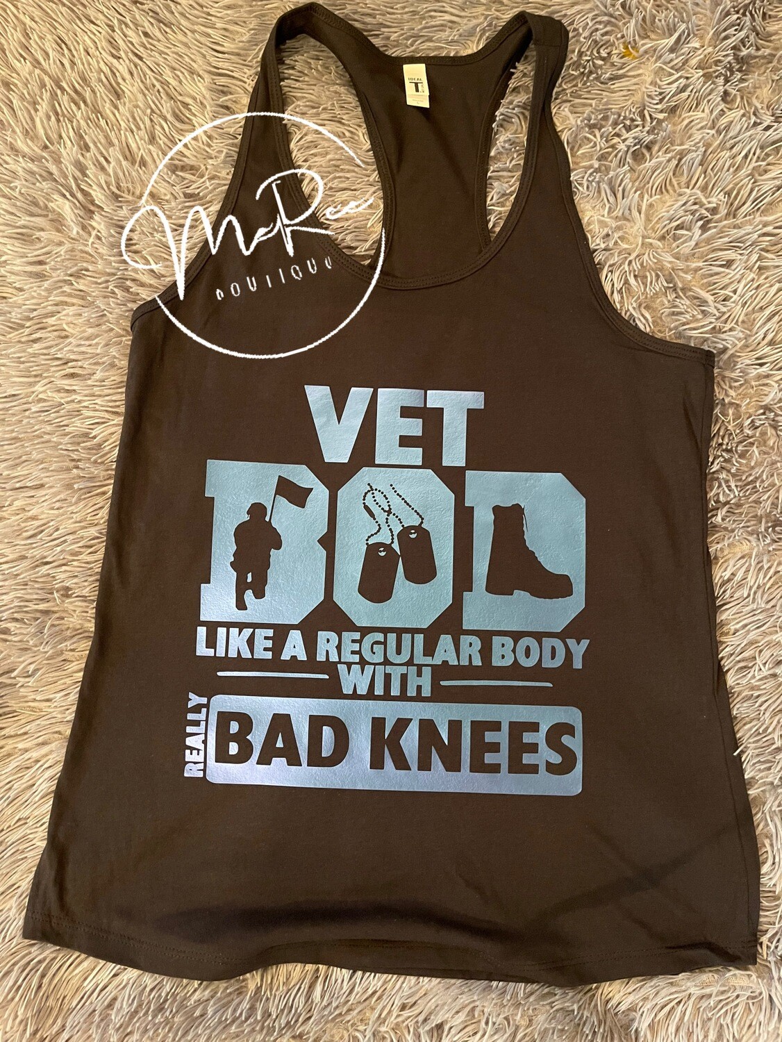 Woman’s Vet BOD Racerback Tank (please allow 3-5 days to process, once ordered.)