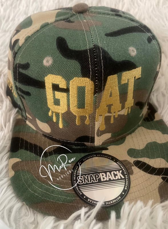 Embroidered GOAT Cap ❤️ 🧢 Please allow 4-6 business days to ship once the order is placed.