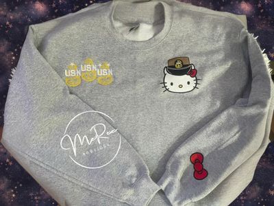 Khaki Kitty Hoodie or Sweatshirt (should ship 5-6 business days after ordered.)