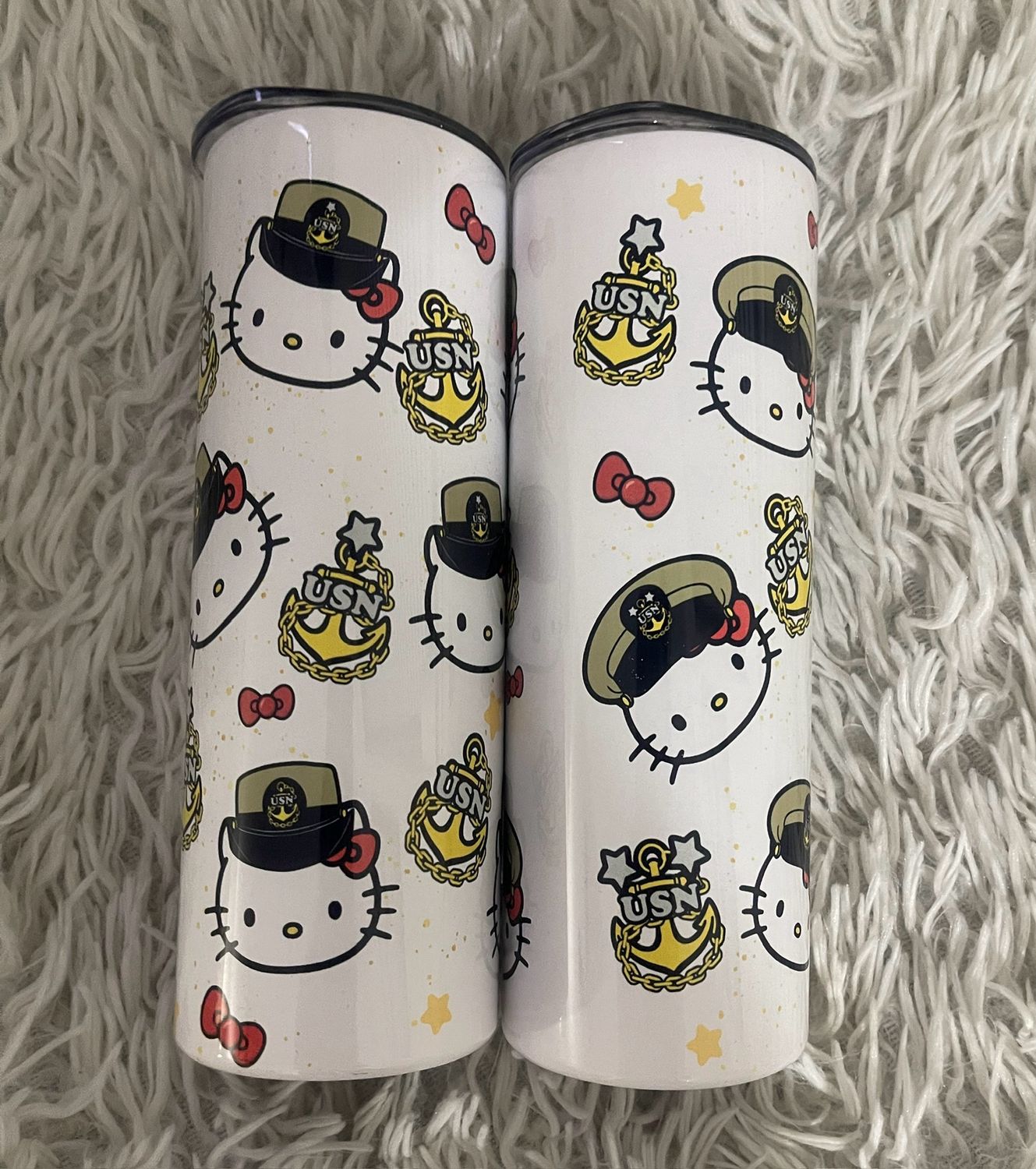 $25.00 Plus Shipping ❤️Bucket Or Combo Cover Khaki Kitty ❤️ 20oz Stainless Steel Tumbler ❤️ Please allow 3-4 days for us to ship, once order is placed.