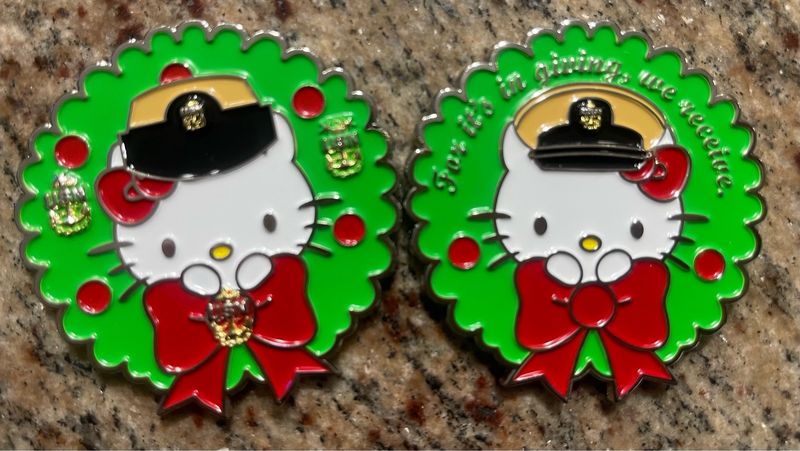 $10.00 Each ❤️2.5 Inches Christmas Kitty Coin ❤️