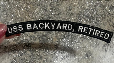 Navy &quot;USS Backyard, Retired&quot; rocker