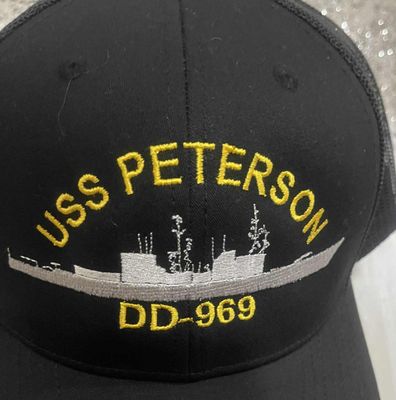 Navy Ship Military inspired Navy Blue or Black Ballcap