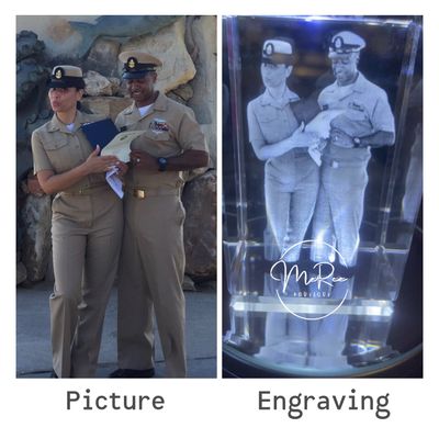 K9 Crystal Glass Custom INNER engraving Crystal Tower. Size: 60mm x 60mm x 90mm. *LED BASE is sold separately **Please allow 5-7 business once art is approved.