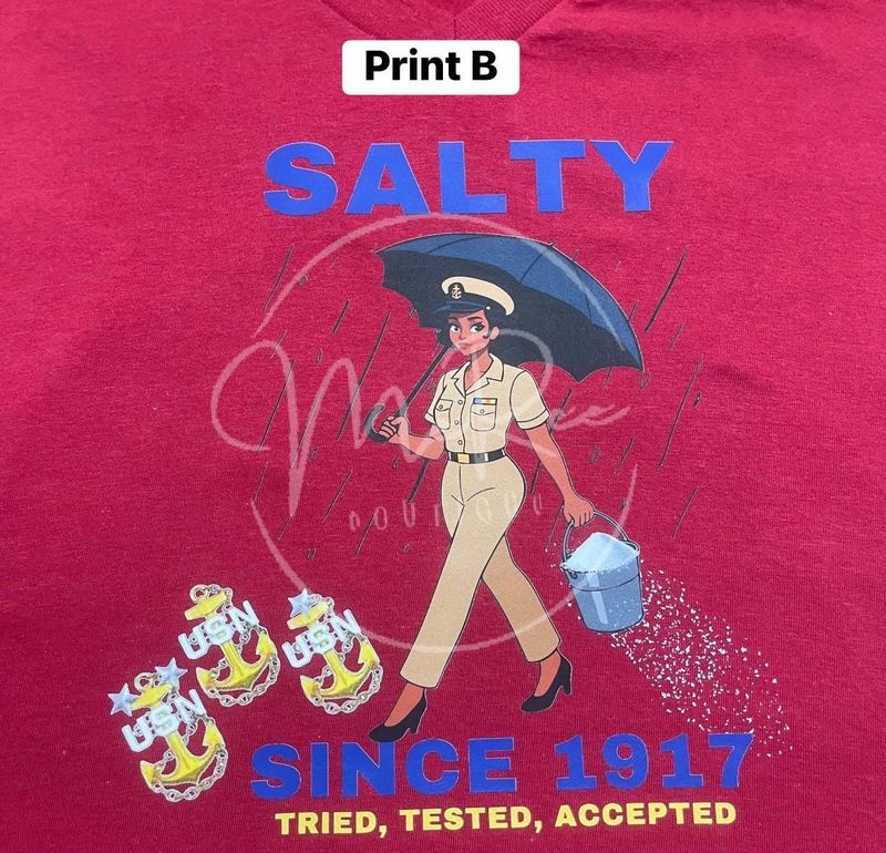❤️ Salty Since 1917 CPO SHIRT (Unisex Crew Neck or Woman's V-Neck) *Processing time: 2–5 business days from date purchased*