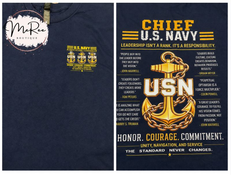 CMC, MC, SC, CPO or TRIANCHORS — Leadership isn’t a rank, it’s a responsibility. Processing time: 2–5 business days from purchase.