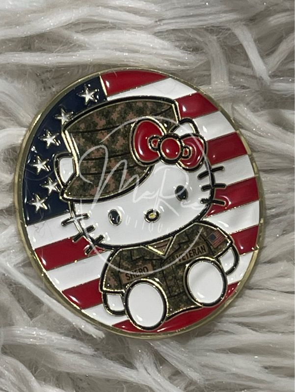 ⚓️💗1.5in SHEro "Kitty" Veteran Lapel Pin💗⚓️