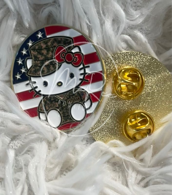 ⚓️💗1.5in SHEro "Kitty" Veteran Lapel Pin💗⚓️