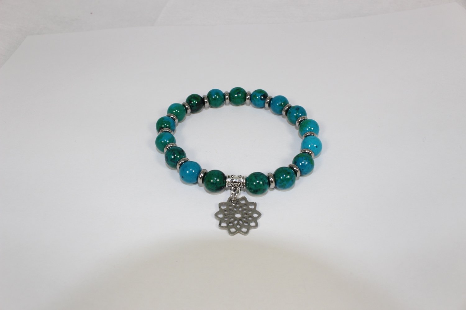 Bracelet azurite chrysocolle