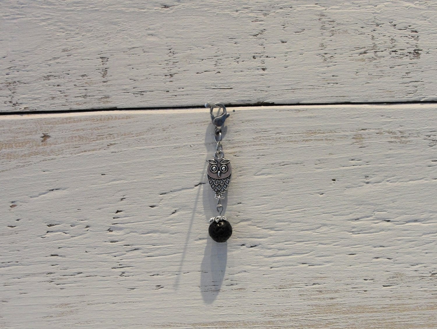 Breloque hibou diffuseur d&#39;huile essentielle