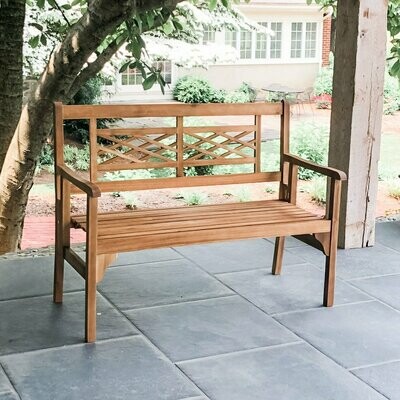 Wooden Welcome Bench
