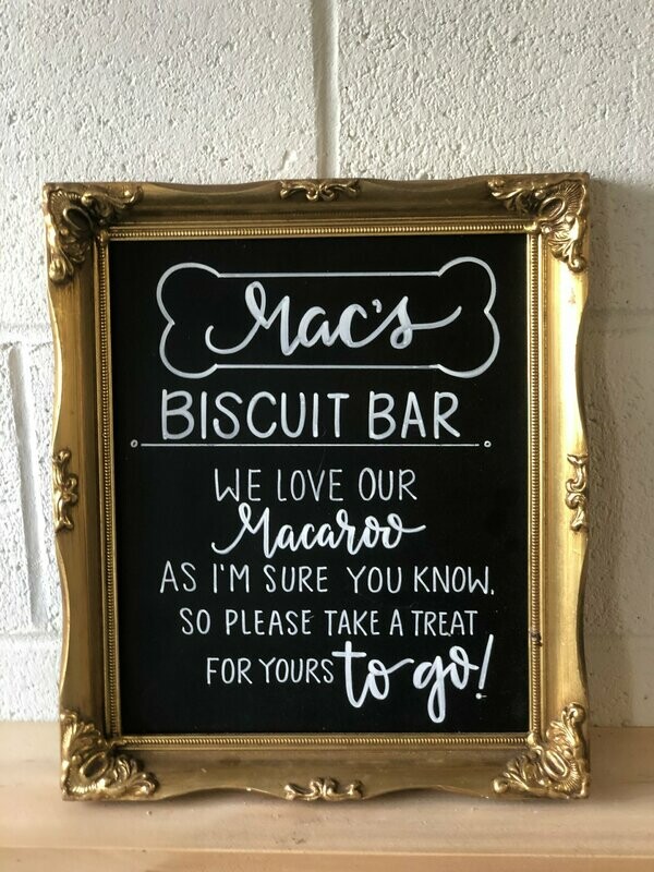 #106 Medium Gold Chalkboard