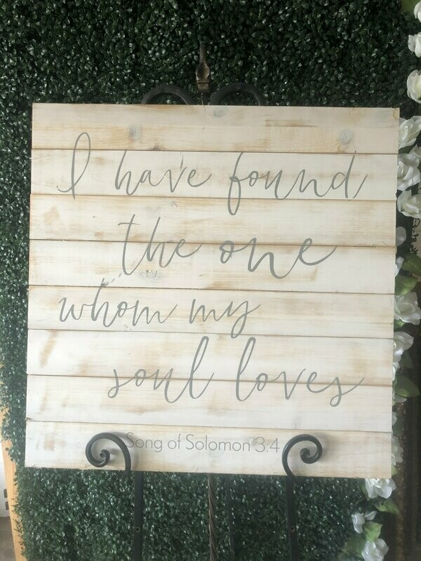 Song of Solomon 3:4 Wooden Sign